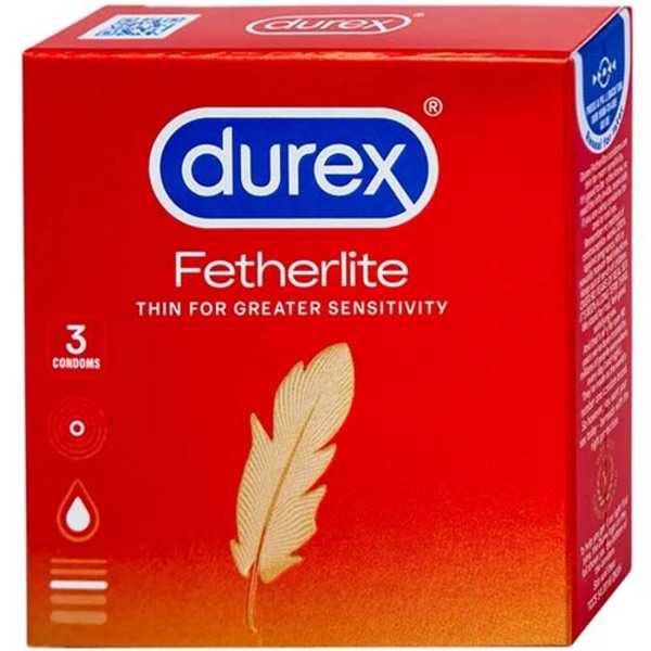 Hộp 3 chiếc bcs Durex Fetherlite Hộp 3 chiếc bcs Durex Fetherlite