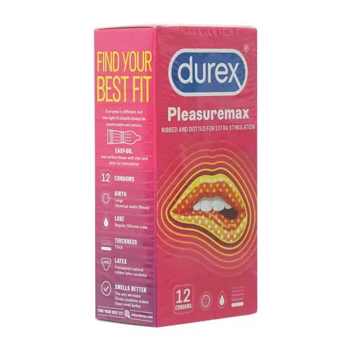 Bao cao su Durex Pleasuremax (Hộp 12 chiếc) - Ảnh 2