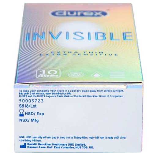 Bao cao su Durex Invisible (Hộp 10 cái) - Ảnh 7