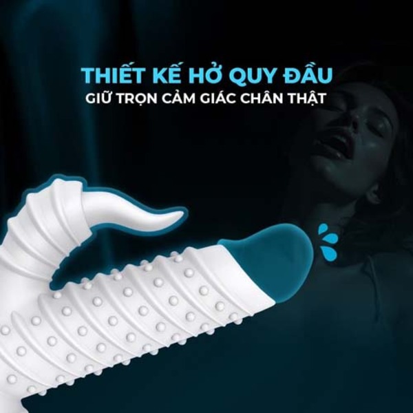 Thiết kế hở bao quy đầu, giữ chọn cảm giác chân thật tối ưu khoái cảm tự nhiên