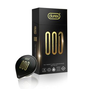 Bao cao su Durex 001 siêu mỏng (hộp 3 cái)