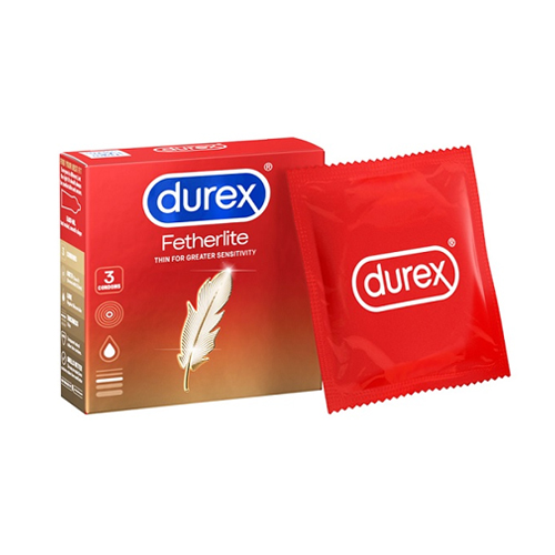 Bao cao su Durex Fetherlite (Hộp 3 cái)