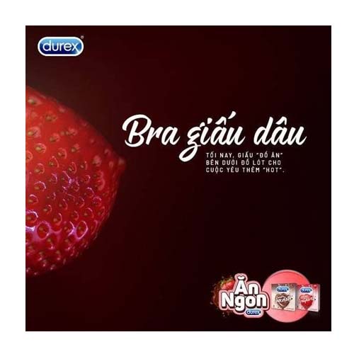 Bao cao su Durex Sensual Strawberry (Hộp 3 cái) - Ảnh 5