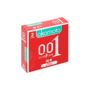 Bao cao su Okamoto 0.01 PU siêu mỏng (Hộp 2 cái)