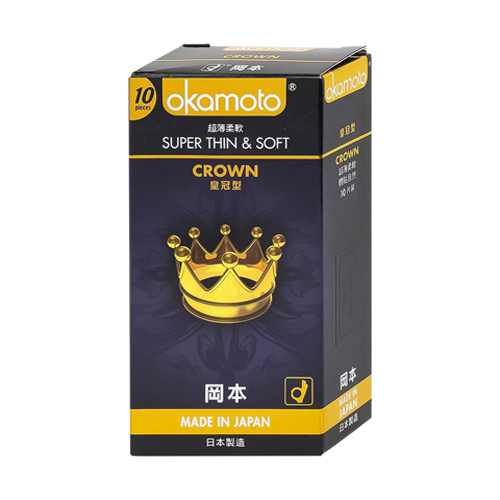 Bao cao su Okamoto Crown (Hộp 10 cái)