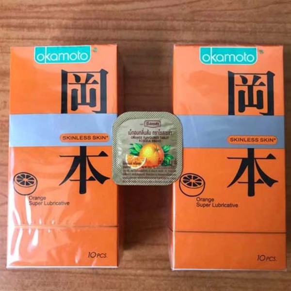 Okamoto Skinless Skin Orange có kích thước phù hợp với nam giới Việt Nam Okamoto Skinless Skin Orange có kích thước phù hợp với nam giới Việt Nam