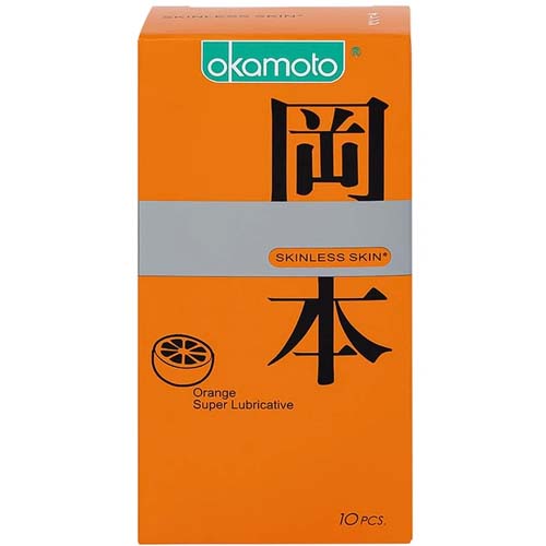 Bao cao su Okamoto Skinless Skin Orange (Hộp 10 cái) - Ảnh 2