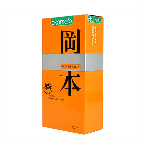 Bao cao su Okamoto Skinless Skin Orange (Hộp 10 cái)