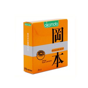 Bao cao su Okamoto Skinless Skin Orange (Hộp 3 cái)