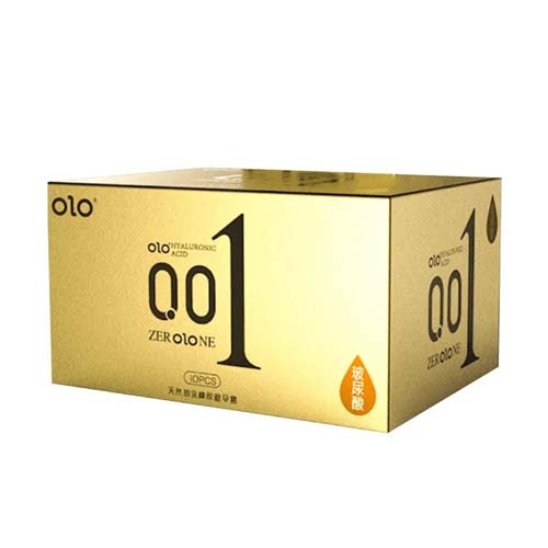 Bao cao su OLO 0.01 vàng gân gai siêu mỏng