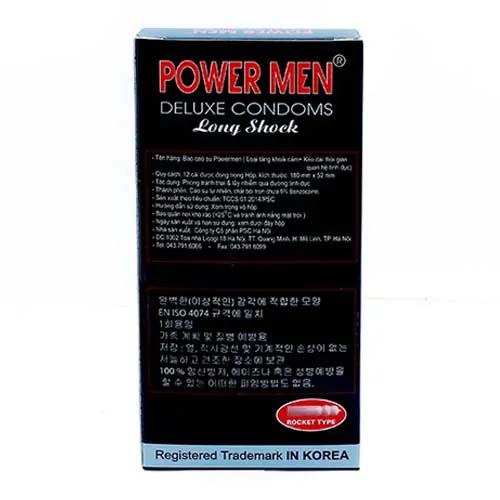 Bao cao su Power Men cá ngựa đen (Hộp 12 chiếc) - Ảnh 4