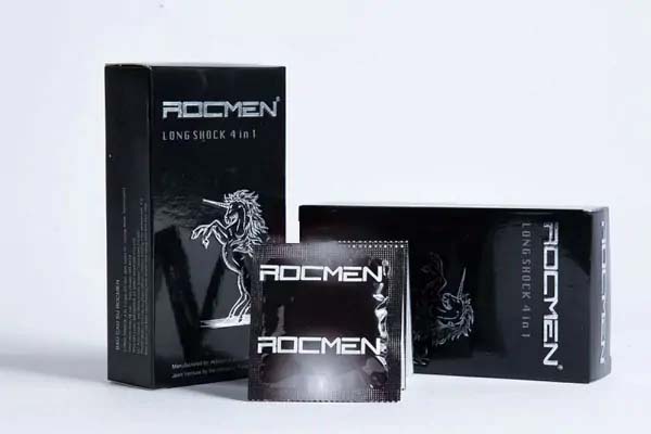 Bao cao su Rocmen đen (hộp 12 chiếc) Bao cao su Rocmen đen (hộp 12 chiếc)
