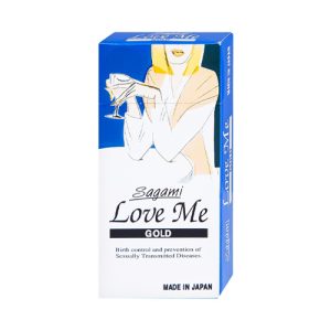 Bao cao su Sagami Love Me Gold (Hộp 10 chiếc)