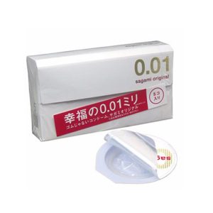 Bao cao su Sagami Original 0.01 (Hộp 5 chiếc)