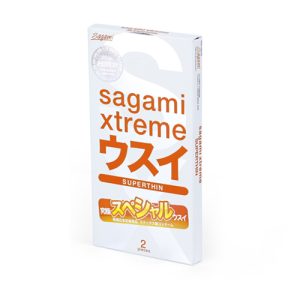 Bao cao su Sagami Xtreme Superthin (Hộp 2 chiếc)