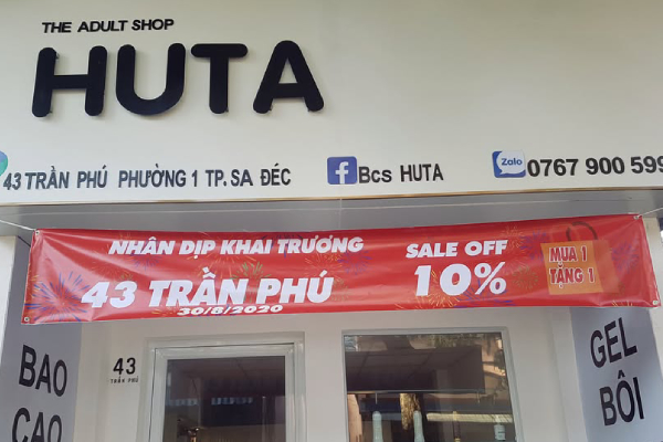 Shop "đồ chơi người lớn" HUTA Đồng Tháp Shop "đồ chơi người lớn" HUTA Đồng Tháp
