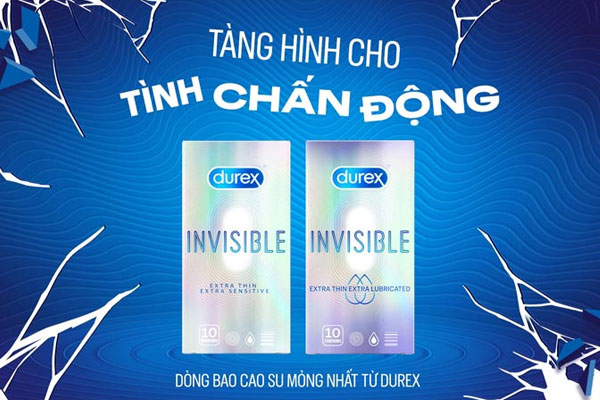Bao cao su Durex Invisible với thiết kế mỏng mang đến cảm giác chân thực Bao cao su Durex Invisible với thiết kế mỏng mang đến cảm giác chân thực
