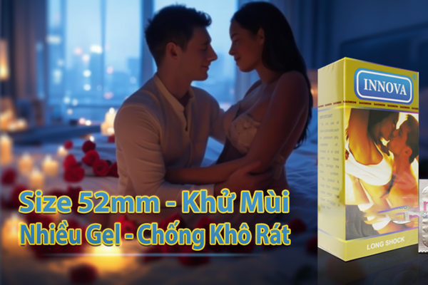 Bao cao su Innova giúp hỗ trợ nam giới kéo dài thời gian quan hệ Bao cao su Innova giúp hỗ trợ nam giới kéo dài thời gian quan hệ