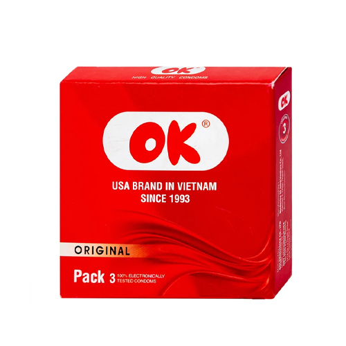 Bao cao su OK Original (Hộp 3 chiếc)