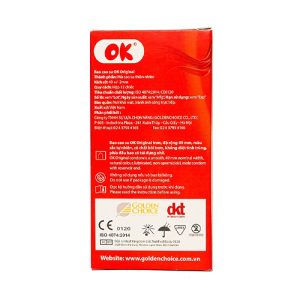 Bao cao su Ok Original không mùi (Hộp 12 chiếc)