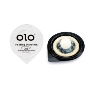 Bao cao su Olo 0.01 có bi trắng (Hộp 5 chiếc)