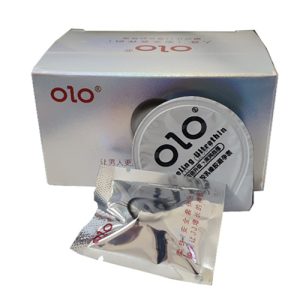 Bao cao su Olo 0.01 có bi trắng (Hộp 5 chiếc)