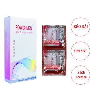 Bao cao su Power Men Tighter Longer Ultrathin (Hộp 12 chiếc)