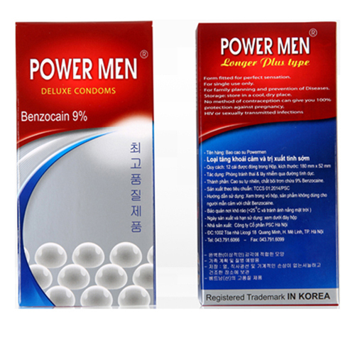 Bao cao su Powermen Ngọc Trai (Hộp 12 chiếc)