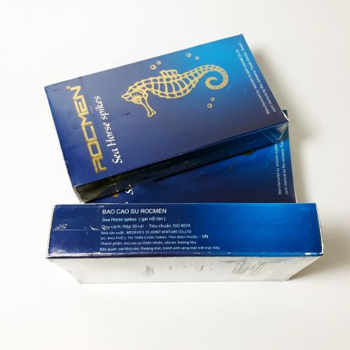 Bao cao su Rocmen Sea Horse Spikes hỗ trợ kéo dài thời gian(hộp 10 chiếc) Bao cao su Rocmen Sea Horse Spikes (Hộp 10 chiếc)