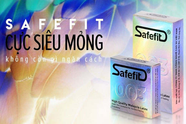 Safefit là các dòng bao cao su siêu mỏng, mang lại cảm giác quan hệ tự nhiên Safefit là các dòng bao cao su siêu mỏng, mang lại cảm giác quan hệ tự nhiên