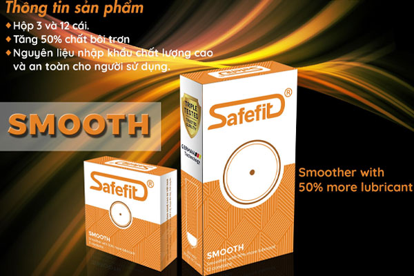 Bao cao su Safefit Smooth thiết kế siêu mỏng, ôm sát dương vật Bao cao su Safefit Smooth thiết kế siêu mỏng, ôm sát dương vật