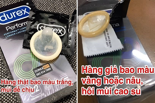 Hàng giả sẽ có màu hơi ngả vàng hoặc nâu và có mùi khó chịu