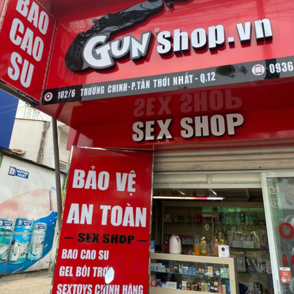 Hệ thống sexshop Gunshop phủ khắp các quận tại TP Hồ Chí Minh