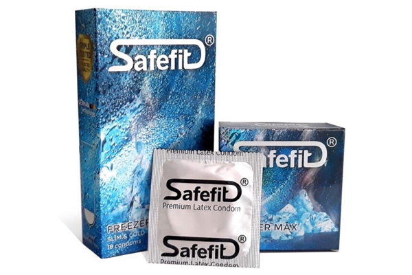 Bao cao su siêu mỏng mát lạnh Safefit Freezer Max Bao cao su siêu mỏng mát lạnh Safefit Freezer Max