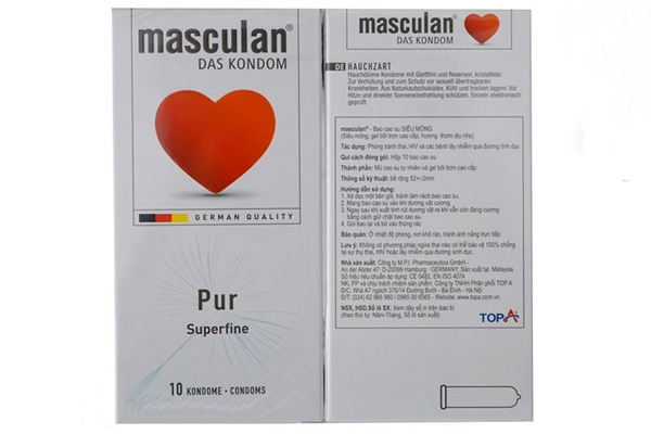 Masculan là thương hiệu bao cao su nổi tiếng đến từ Đức