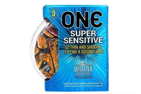 Bao cao su One Super Sensitive là sản phẩm mỏng nhất của hãng Bao cao su One Super Sensitive là sản phẩm mỏng nhất của hãng